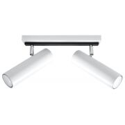 LAMPA SUFITOWA LISTWA SUFITOWA  DIREZIONE 2 Biały SOLLUX  Lampa Ścienna NOWOCZESNY stal  SL.0496 metalowa lampa  SOLLUX LIGHTING tuby
