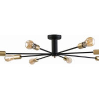 Lampa sufitowa MILL czarny mosiądz Nowodvorski 9135  