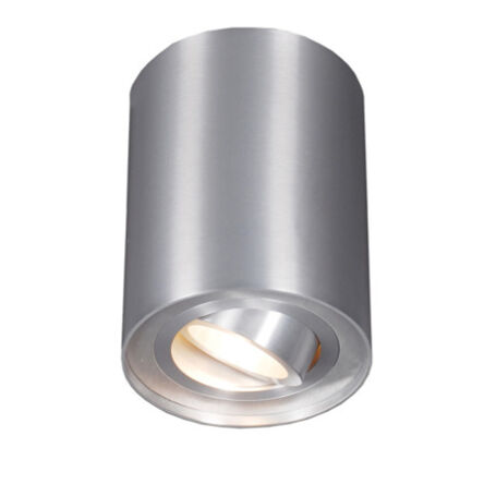 PLAFON ZUMA LINE RONDOO SPOT 44805 Z ALUMINIUM W KOLORZE SREBRNYM NOWOCZESNA TUBA