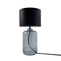 Lampa stołowa SAMASUN GRAFIT Zuma Line Klasyczna tkanina szkło 3 kolory 41 cm