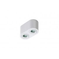 Lampa sufitowa techniczna Plafon Brant 2 AZ2817 IP44 AZzardo podwójna oprawa w kolorze chrom zaokrąglona