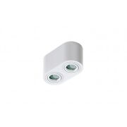 Lampa sufitowa techniczna Plafon Brant 2 AZ2817 IP44 AZzardo podwójna oprawa w kolorze chrom zaokrąglona