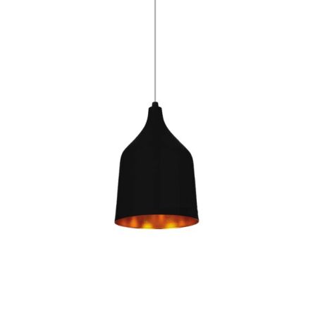 Lampa wisząca Fabio L AZzardo LP5632-BK-L AZ0301 wykonana wykonana jest z metalu i aluminium w kolorze czarno/złotym