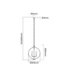 Lampa wisząca CANDI S ORLICKI DESIGN Chrom nowoczesna - 2