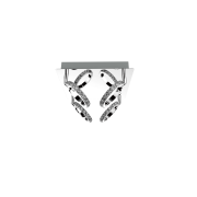 PLAFON Carrara 4 Light Prestige LED metal /chrom / kryształ LED  LP-1864/4C