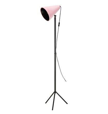 Lampa podłogowa CILLA 107928 Markslojd Różowy abażur czarna podstawa E27