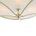 Plafon Stesso PL Old Gold M Orlicki Design elegancki satynowy złoty - 5