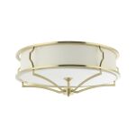 Plafon Stesso PL Old Gold M Orlicki Design elegancki satynowy złoty - 2