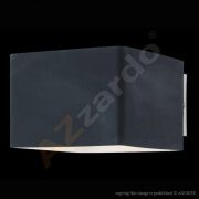 Kinkiet Tulip Black AZzardo  AZ0138 prostokąt z metalu i szkła w kolorze czarnym