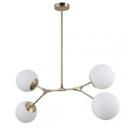 Lampa wisząca Caserta PND-33245-4 Italux antyczny brąz molekuły