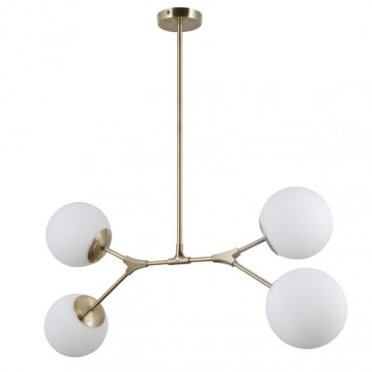Lampa wisząca Caserta PND-33245-4 Italux antyczny brąz molekuły