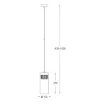 LAMPA WISZĄCA LAMPA WEWNĘTRZNA (WISZĄCA) ZUMA LINE GEM PENDANT P0389-01D-0FD2 ZUMA LINE  - 3