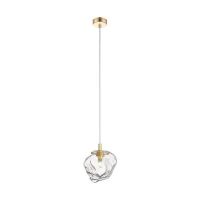 LAMPA WISZĄCA LAMPA WEWNĘTRZNA ROCK PENDANT P0488-01F-U8AC ZUMA LINE G9 METAL / SZKŁO  ZŁOTY 