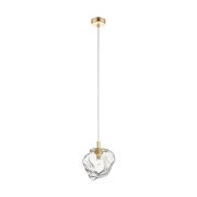LAMPA WISZĄCA LAMPA WEWNĘTRZNA ROCK PENDANT P0488-01F-U8AC ZUMA LINE G9 METAL / SZKŁO  ZŁOTY 