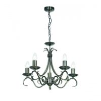 Lampa wisząca BERNICE 5x antyczne srebro ENDON LIGHTING 2030-5AS  