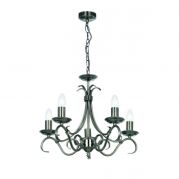 Lampa wisząca BERNICE 5x antyczne srebro ENDON LIGHTING 2030-5AS  