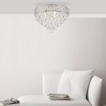Plafon CAPRI ZUMALINE 19027-L STYL PAŁACOWY wystające z lampy kryształy ZJAWISKOWA  - 3