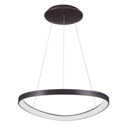 Lampa wisząca MORFI 5355-848ROP-BC-3 Italux PIERŚCIEŃ W KOLORZE KAWOWYM SZCZOTKOWANYM LED 48W IP20 INTRYGUJĄCA