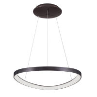 Lampa wisząca MORFI 5355-848ROP-BC-3 Italux PIERŚCIEŃ W KOLORZE KAWOWYM SZCZOTKOWANYM LED 48W IP20 INTRYGUJĄCA