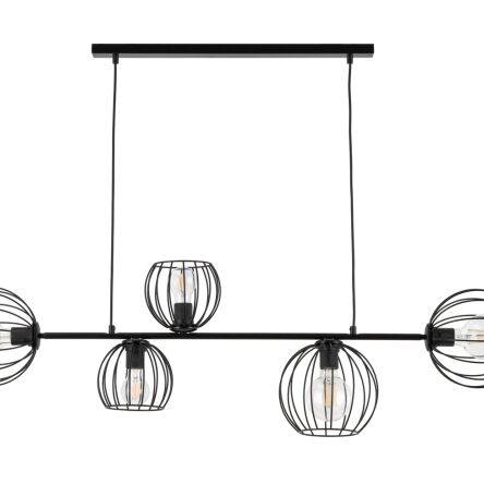 Lampa wisząca MADAM 5 SIGMA 32372 CZARNA RETRO