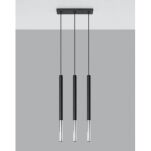 Lampa wisząca MOZAICA 1 SL.0886 SOLLUX LIGHTING cienkie tuby na listwie - 4