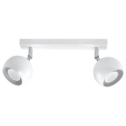 PLAFON OCULARE 2 Biały  SOLLUX  Lampa Ścienna NOWOCZESNY stal  SL.0438 metalowa lampa  SOLLUX LIGHTING