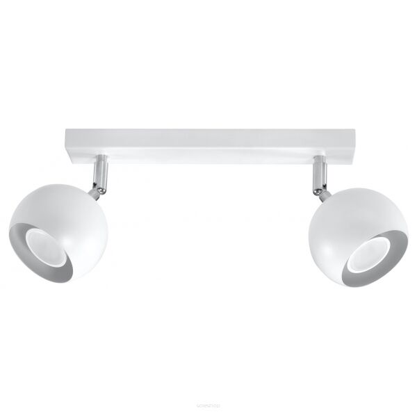PLAFON OCULARE 2 Biały  SOLLUX  Lampa Ścienna NOWOCZESNY stal  SL.0438 metalowa lampa  SOLLUX LIGHTING