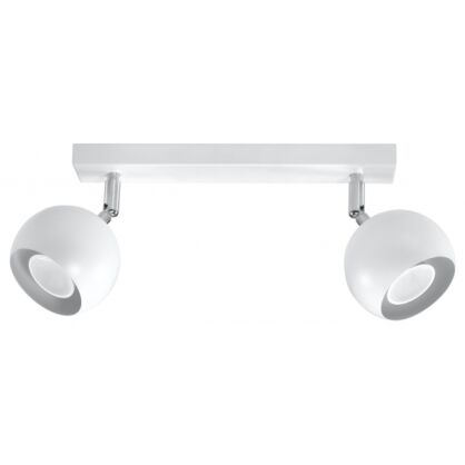 PLAFON OCULARE 2 Biały  SOLLUX  Lampa Ścienna NOWOCZESNY stal  SL.0438 metalowa lampa  SOLLUX LIGHTING