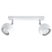 PLAFON OCULARE 2 Biały  SOLLUX  Lampa Ścienna NOWOCZESNY stal  SL.0438 metalowa lampa  SOLLUX LIGHTING