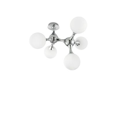 Plafon Nodi PL5 073712 NOWOCZESNY IP20  METAL / SZKŁO oprawa w stylu nowoczesnym Ideal Lux LAMPA WEWNĘTRZNA  