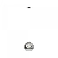 Lampa wisząca Globe plus M E27 czarna/chrom 7606