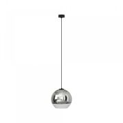Lampa wisząca Globe plus M E27 czarna/chrom 7606