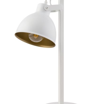 Lampa stołowa SIGMA LIGHTING MARS BIAŁA ZE ZŁOTYM WNĘTRZEM NOWOCZESNA  50265