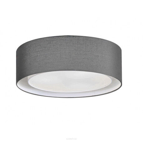 Plafon lampa sufitowa MILO GREY AZ2319 AZzardo szary abażur z tkaniny nowoczesny przesłona z akrylu  