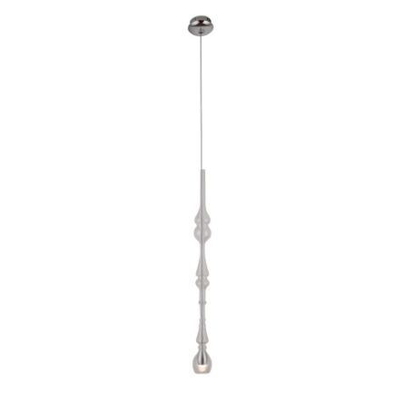 Lampa wisząca Murano  D P0248  Maxlight podłużna pojedyncza oprawa szklana transparentna nietypowy kształt