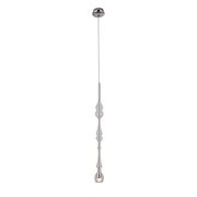 Lampa wisząca Murano  D P0248  Maxlight podłużna pojedyncza oprawa szklana transparentna nietypowy kształt