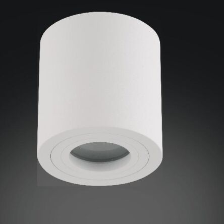 Lampa sufitowa natynkowa RULLO BIANCO IP44  techniczna tuba okrągła biała