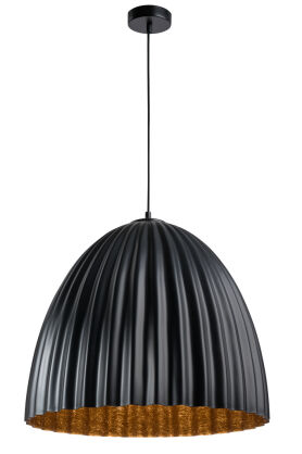 Lampa wisząca TELMA 70 SIGMA 32028 KARBOWANA CZARNA MIEDZIANA