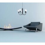 Lampa wisząca PICCOLO 5 SL.0855 SOLLUX LIGHTING loft industrial czarna - 3