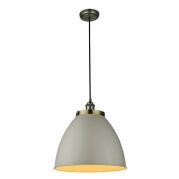 Lampa  wisząca FRANKLIN szary, antyczny mosiądz ENDON LIGHTING 76327