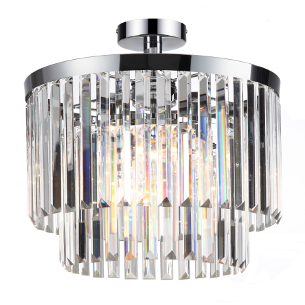 Plafon lampa sufitowa VETRO LP-2910/4C Light Prestige Elegancka w stylu pałacowym 