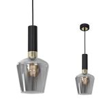 Lampa wisząca ROMA BLACK szklany klosz MILAGRO MLP6484  - 4