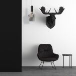 Lampa wisząca ROMA BLACK szklany klosz MILAGRO MLP6484  - 3