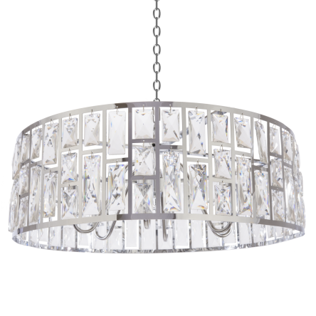 Zwis KYIV  II - P06865CH cosmolight  EKSTRAWAGANCKA Rama w kolorze chromu kryształowe szkło