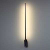 Kinkiet LINE 243 ELKIM Czarna podłużna lampa ścienna wykonana z aluminium LED 10W 3000K