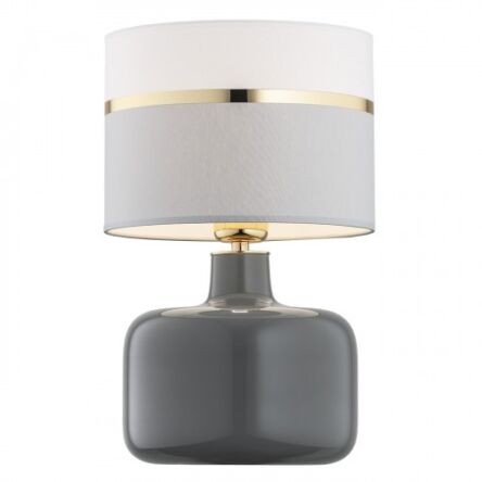 Lampa stołowa BEJA 4362 Argon Dekoracyjna klasyczna szaro-złota