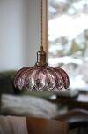 Lampa wisząca Kurage 1L E27 109178 Markslojd antyczny mosiądz/różowa Ø26cm - 3