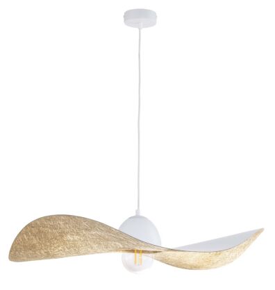 Lampa wisząca KAPELLO 32338 SIGMA kapelusz 76 cm biały/złoty