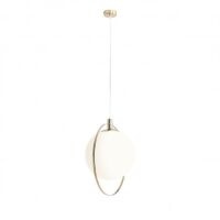 Lampa wisząca AURA szklana kula z chromowanym wykończeniem ALDEX 1049G4  
