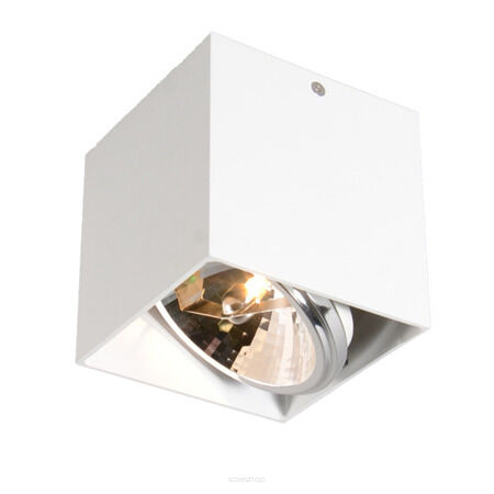 PLAFON ZUMA LINE BOX SL 1 SPO 89947  WH Z ALUMINIUM W KOLORZE BIAŁYM TECHNICZNA KWADRAT KOSTKA